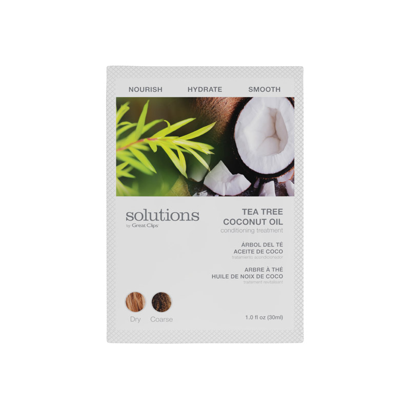 Solutions by Great Clips Tea Tree Coconut Oil Conditioning Treatment